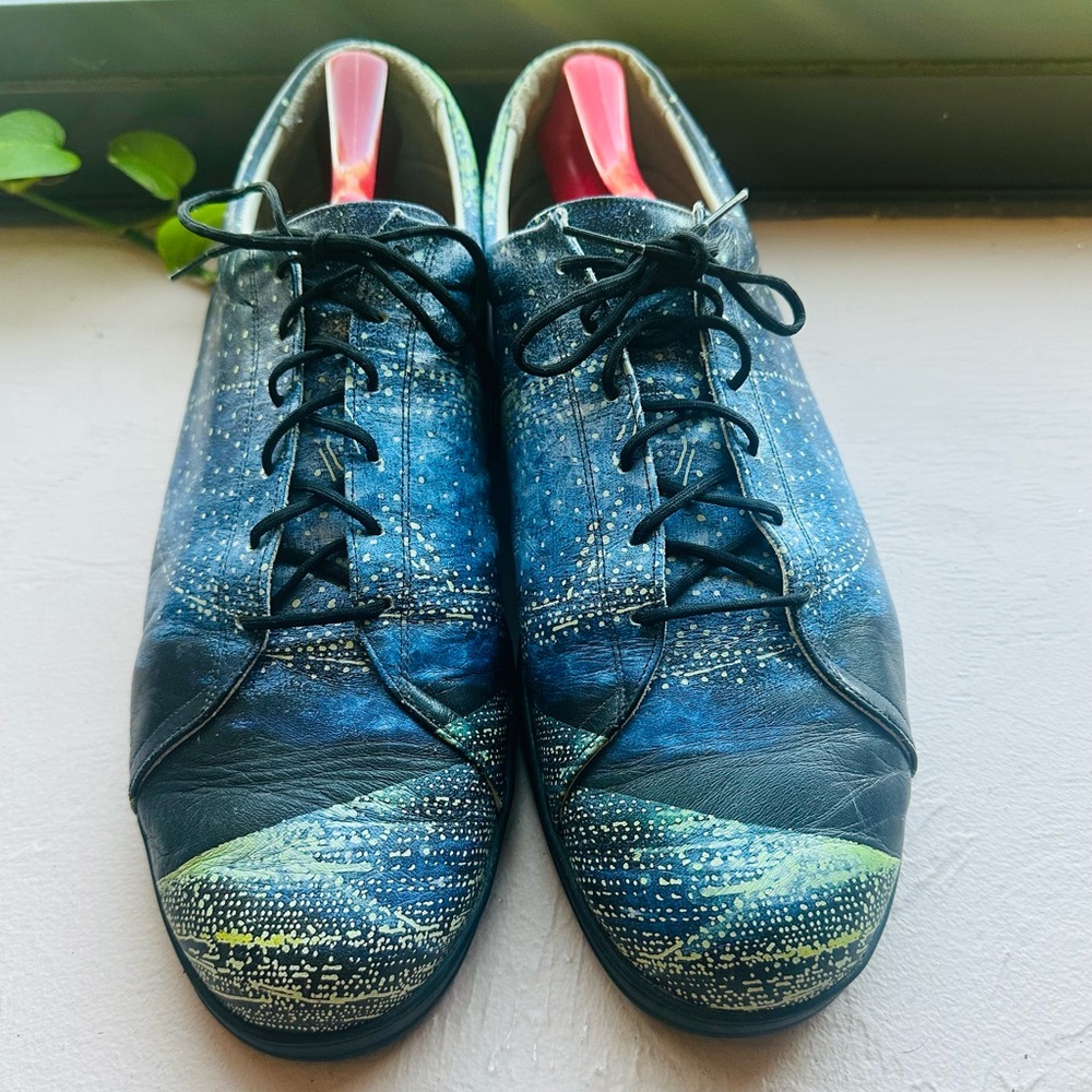 Icon Oxford Wearable Art Shoes Leather Peter Alexander Navigator Lights M12/W14